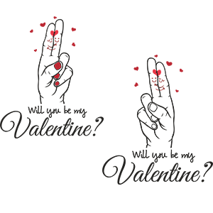Couple shirts Will you be my Valentine