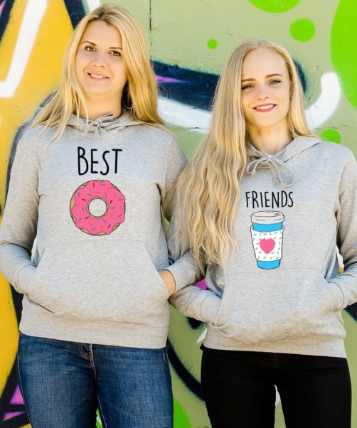 Friends hoodie Doughnut and coffee
