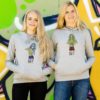 Grey hooded women sweatshirts Funny bff