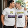 White short sleeve LGBT graphic t shirts I'm theirs