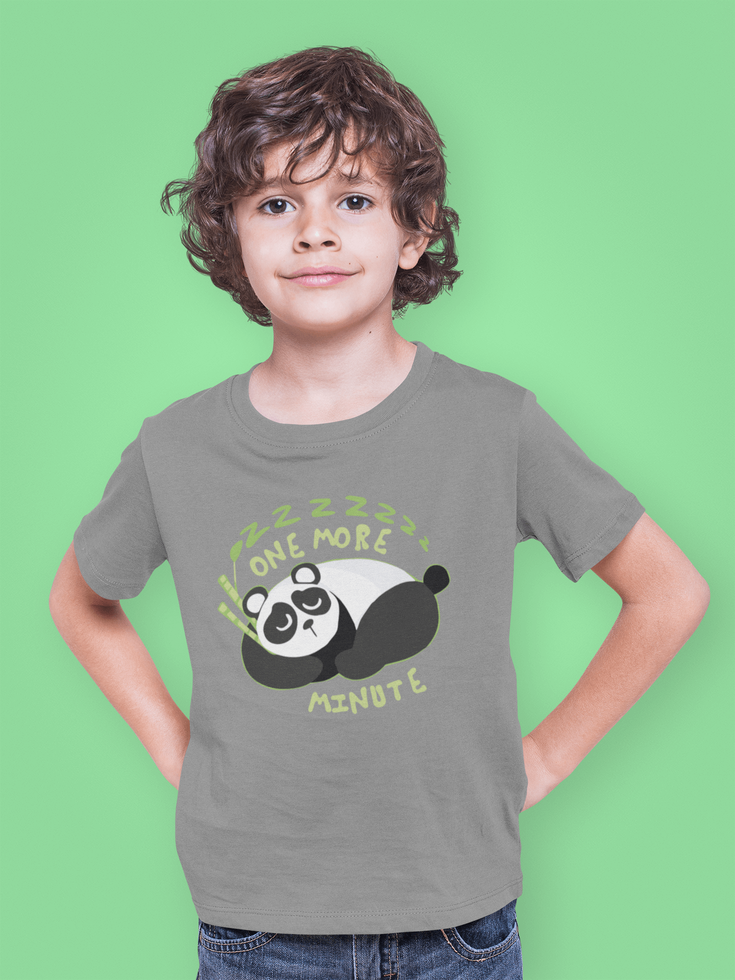 Kids t shirts Sleepy Panda with worldwide shipping on Vivamake.com