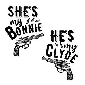 Couple graphic tees My Bonnie