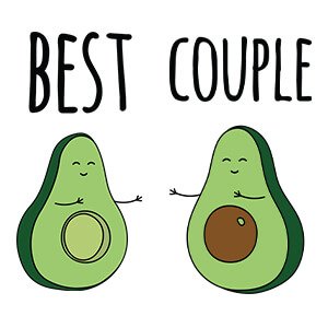 Couple sweatshirt Best avocado couple