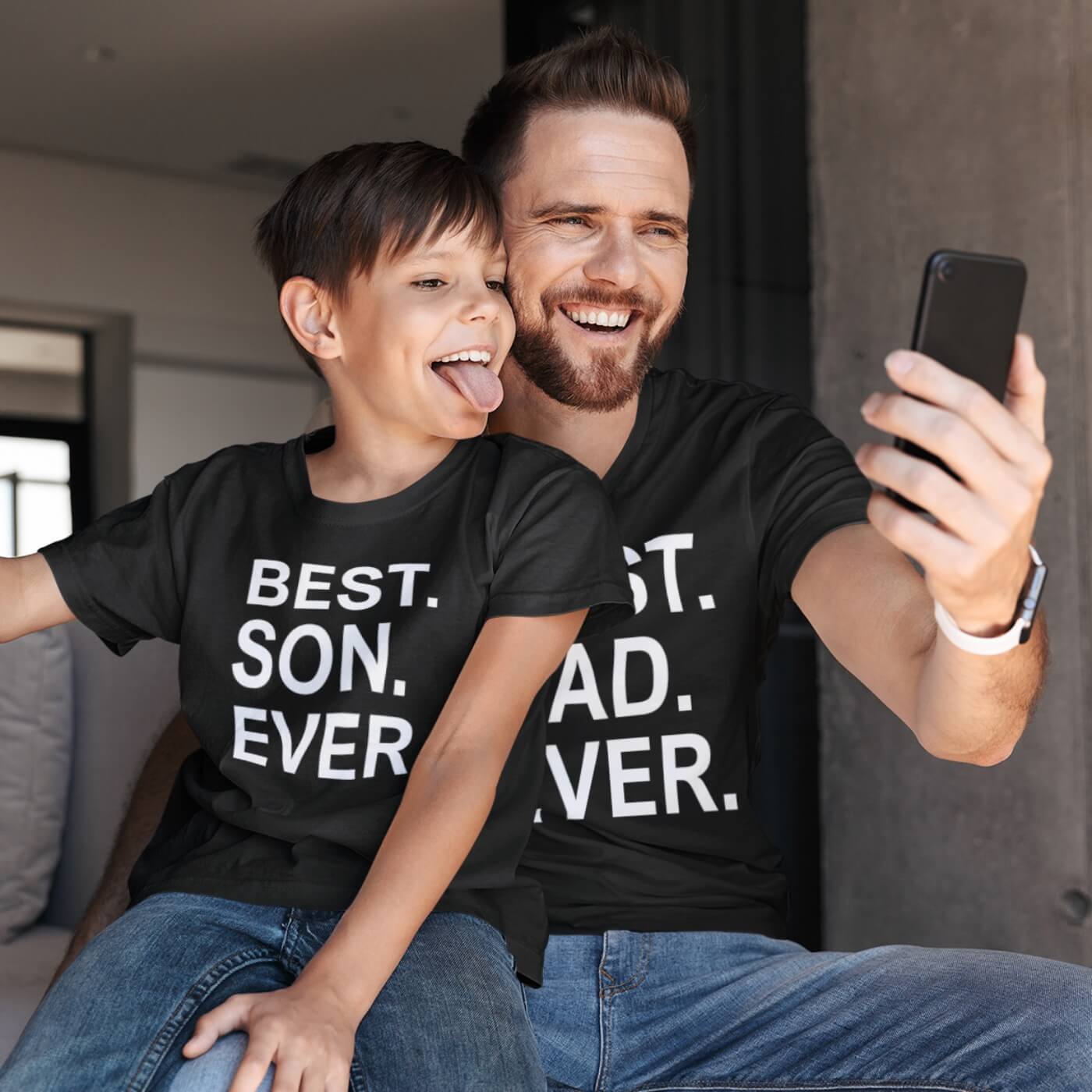 T shirts With Prints Best Dad and Son - 2 Pack Matching Family