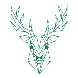 Men graphic tees Green Deer
