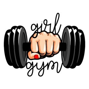 Women graphic tees Gym girl