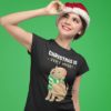 Short sleeve graphic women t shirt for christmas Very merry Christmas