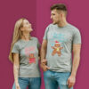 Couple T shirts with print Gingerbread couple