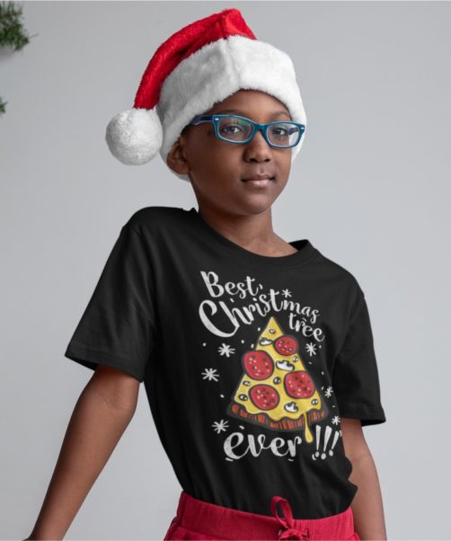 Short sleeve kids Christmas t shirts Best Christmas tree