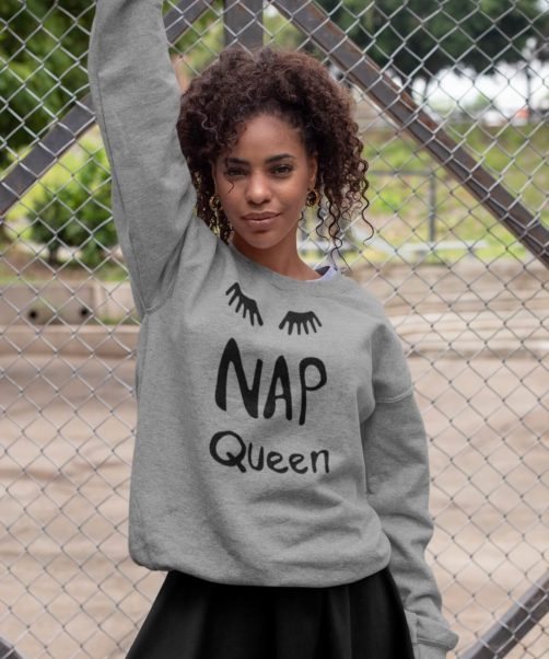 Long sleeve women sweatshirts with print Nap queen