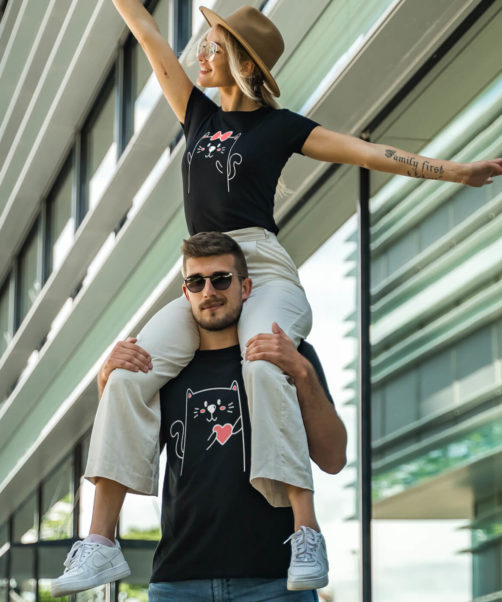 Couple t shirts Cat