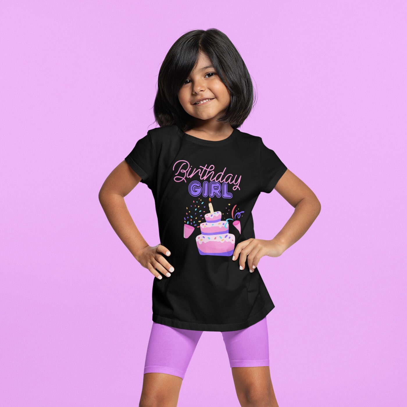Nuværende Overgang indkomst Kids t shirts Birthday Girl with worldwide shipping on Vivamake.com