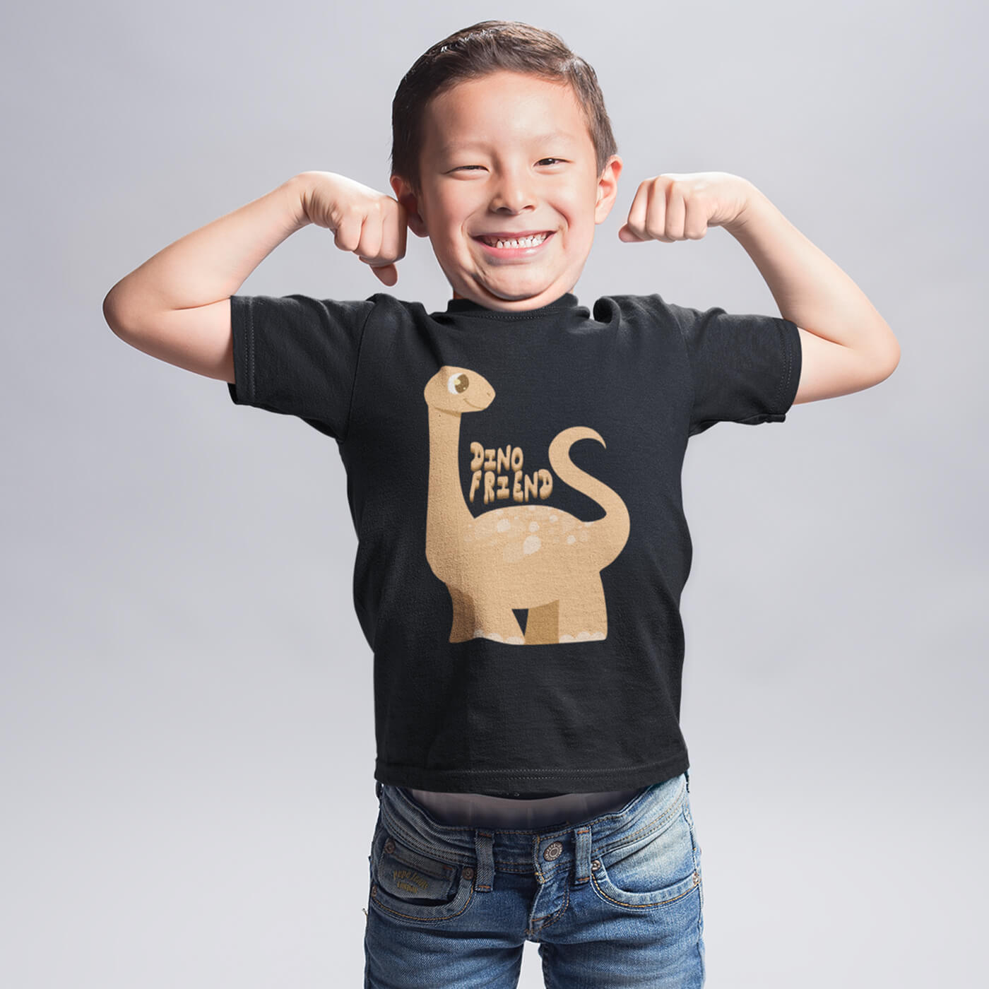 Kids t shirts Dino Friend with worldwide shipping on Vivamake.com