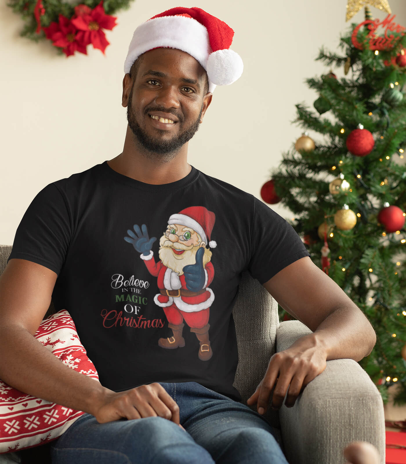 Mens t shirts christmas Clearance