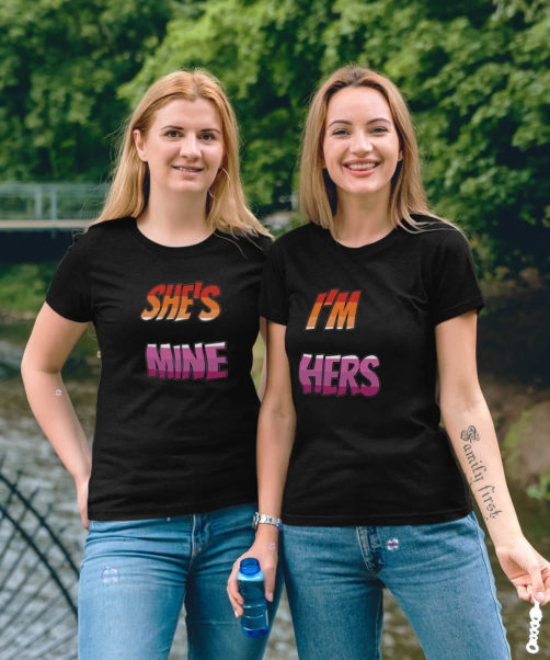 Same Sex T shirts With Prints 