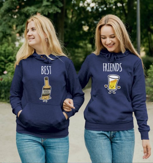 customize best friend hoodies