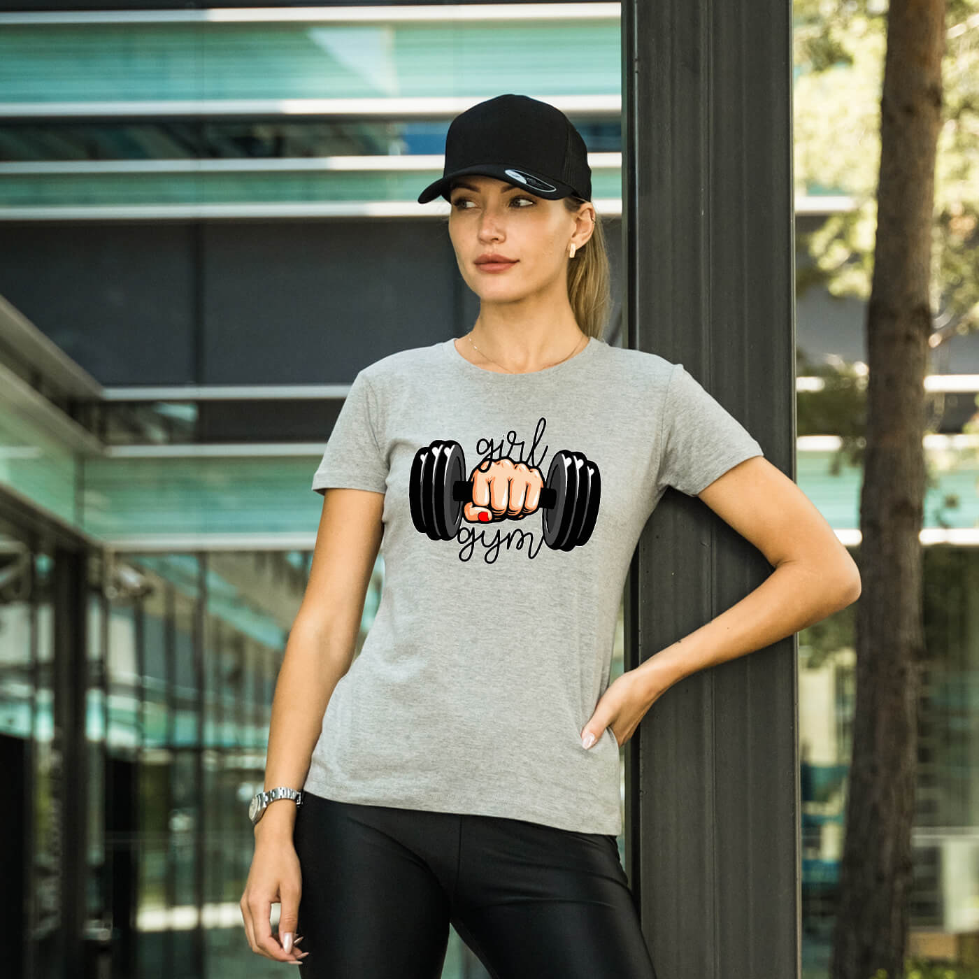Women T shirts With Prints Gym Girl. Perfect Gifts For Her.