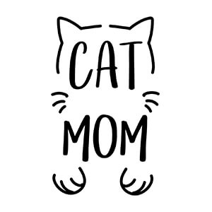 women graphic cap Cat mom