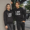 Graphic hoodies for couple Cold and hot