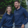 Graphic hoodies for him and her Triple tree