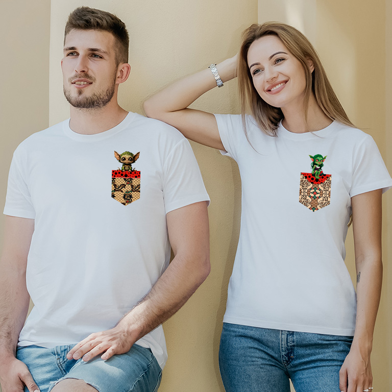 Matching couple graphic tees Gremlins